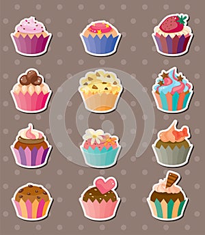 Cup-cake stickers