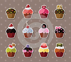 Cup-cake stickers