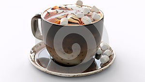 cup of cappuccin 4k photo