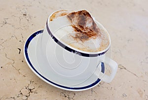 Cup of cappuccino