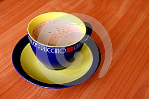 A cup of capuccino. photo