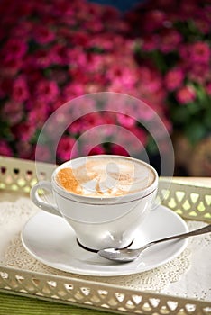 Cup of capuccino photo