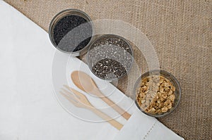 Cup of cereal grain seeds