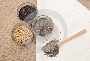 Cup of cereal grain seeds