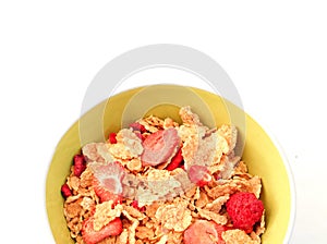 A cup of cereals