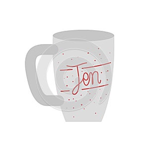 Cup  cfee with white background