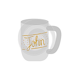 Cup  cfee with white background