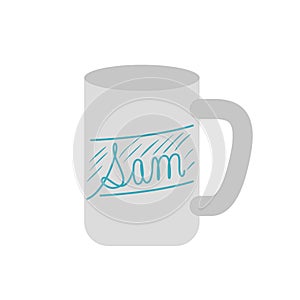 Cup  cfee with white background