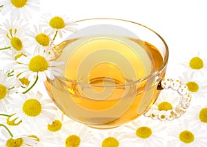 Cup of chamomile tea