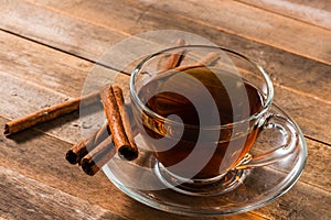 A cup of cinnamon tea