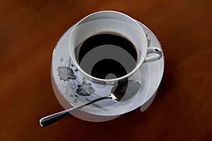 A cup coffee