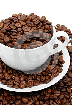 Pohár z kávové zrná 