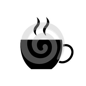 Cup of coffee black icon