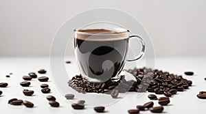 Cup Coffee Black White