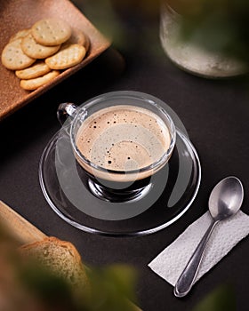 Cup of coffee breakfast