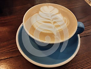 Cup coffee capucinno latte photo