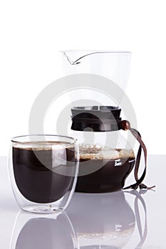 Cup of coffee and chemex