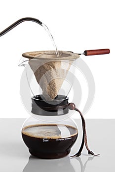 Cup of coffee and chemex