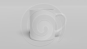 Cup of Coffee, Coffee Mug - Coffee Mug Printing Template. White mug isolated