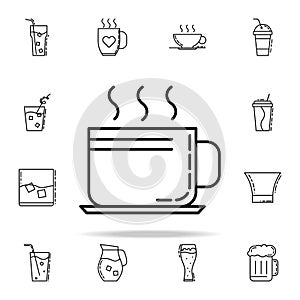 cup of coffee dusk icon. Drinks & Beverages icons universal set for web and mobile