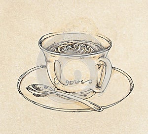 A cup of coffee