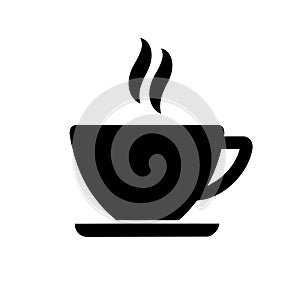Cup of coffee. Coffee cup icon vector. Coffee icon illustration.