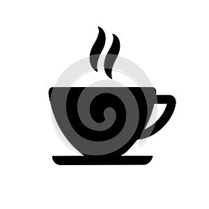 Cup of coffee. Coffee cup icon vector. Coffee icon illustration.