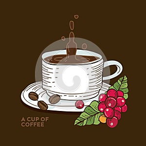 Cup of coffee illustration