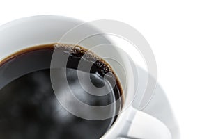 Cup of coffee isolated