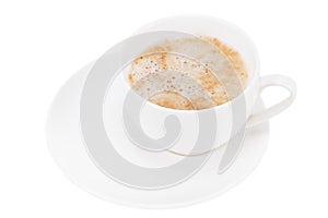 Cup of coffee isolated on white background