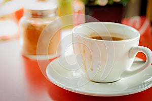 a cup of coffee in the morning times