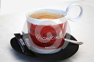 A cup of coffee Nescafe