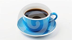 A cup of coffee on a saucer