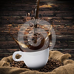 Cup of Coffee Splash