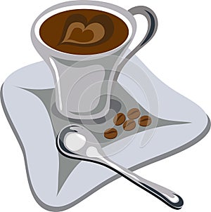 Cup of coffee vector