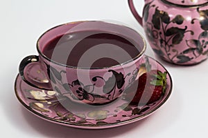 Cup with `Colada Morada` purple wash