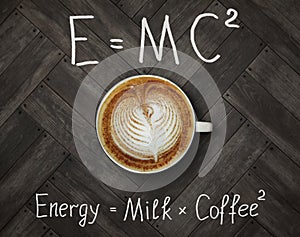 Cup of energy coffee