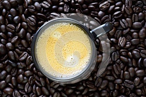 A cup of espresso coffee