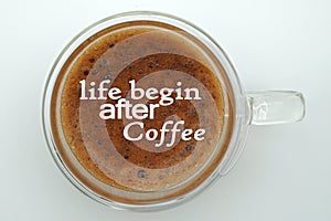 A cup of espresso photo