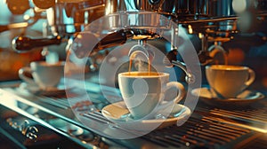 A Cup of Fresh Espresso.AI generated image