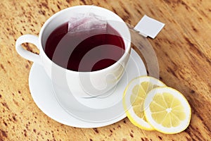 Cup of fruit tea