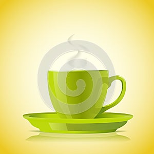 Cup of green tea