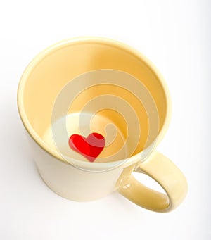 Cup with heart inside