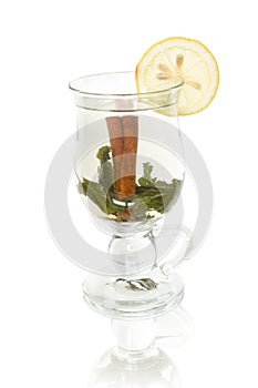 Cup Herbal tea with lemon