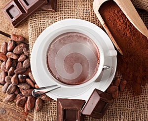 Cup of hot chocolate