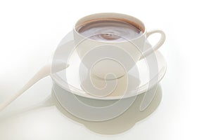 Cup of hot chocolate drink