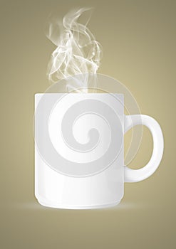 Cup of hot cofee photo