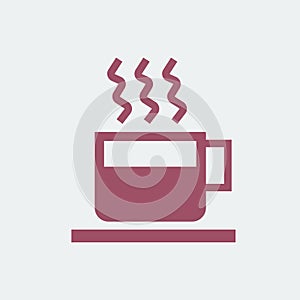 Cup of hot coffee illustration