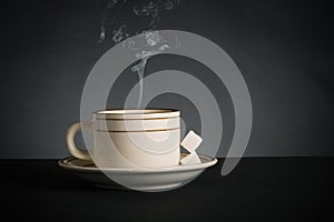 Cup of hot drink photo