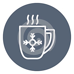 Cup, hot, tea, winter Isolated Vector icon which can easily modify or edit